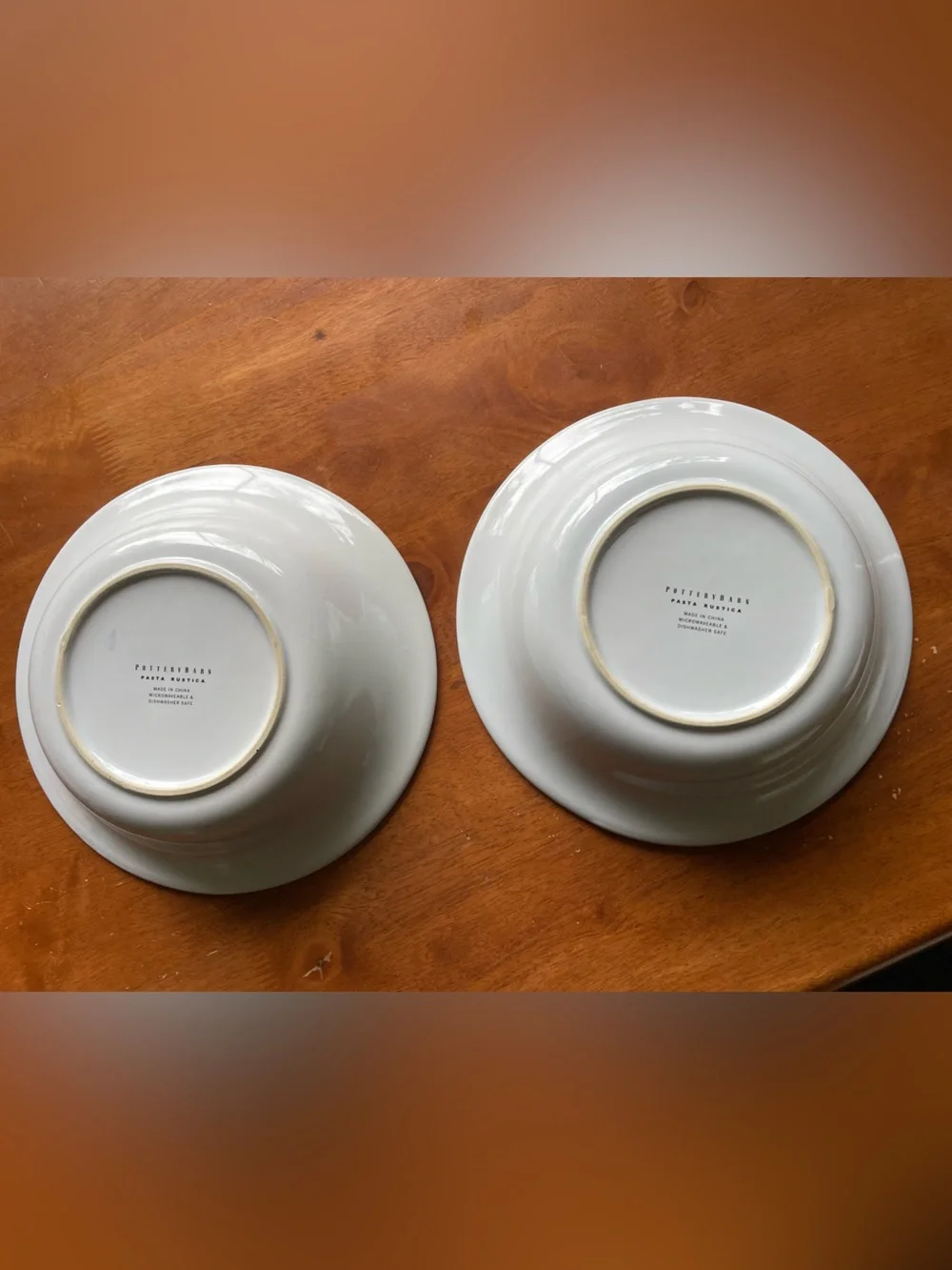 Pottery Barn PASTA RUSTICA Set Of 2 ARTICHOKES & OLIVES Pasta Serving Bowl 10